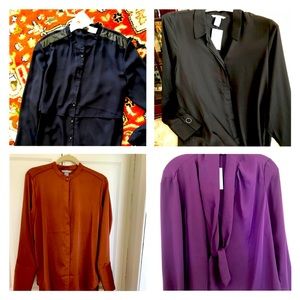 BUNDLE OF 4 H&M Blouses Bundle for $38 all NWT!